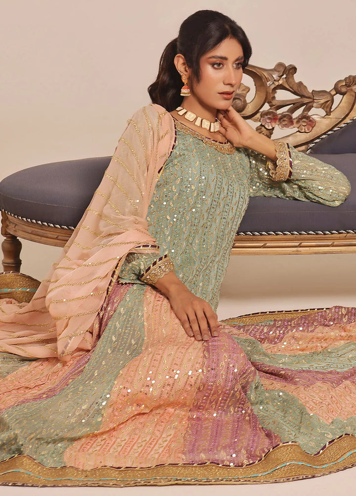 Ayesha Closet Pret Embroidered Chiffon 3 Piece Suit Shadmani Nzexus