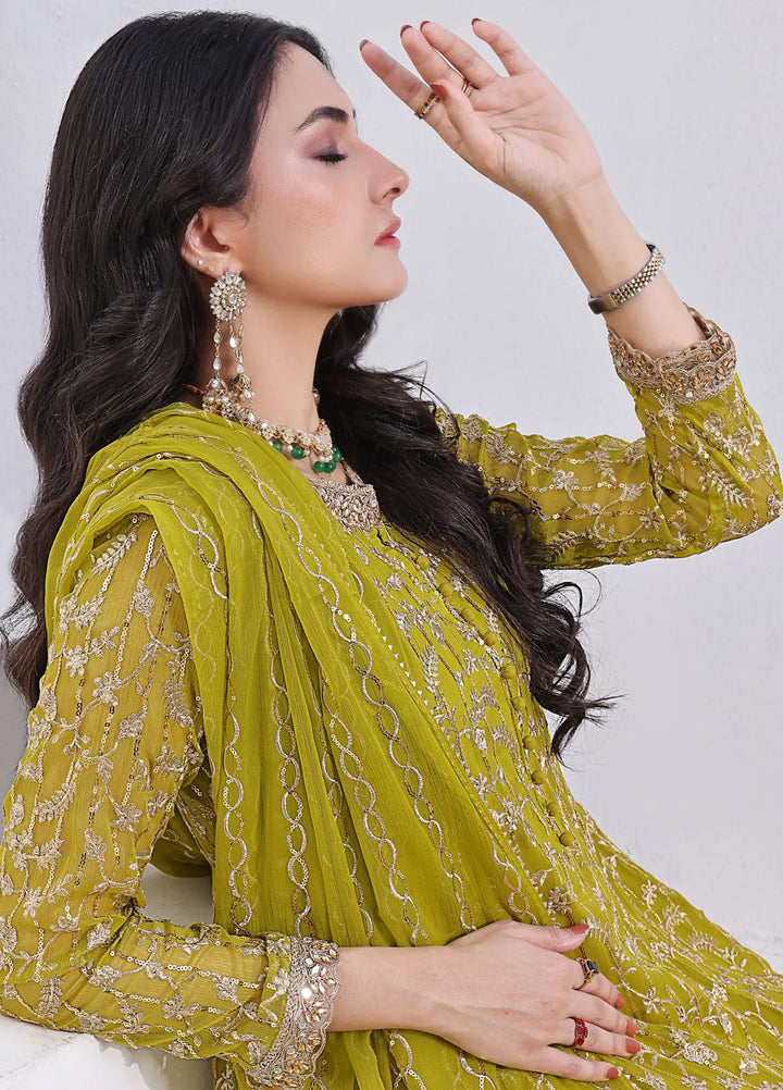 Ayesha Closet Pret Embroidered Chiffon 3 Piece Suit Shama Dhani