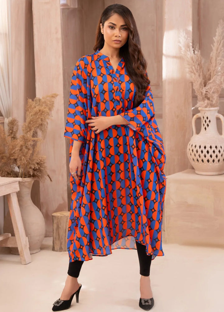 Ayla Studio Casual Pret Printed Georgette Kurti Suit G-005 Kaleidoscope