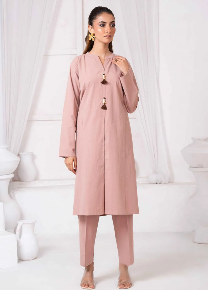 Ayla Studio Pret Printed Cotton 2 Piece Suit DM-009 Blush