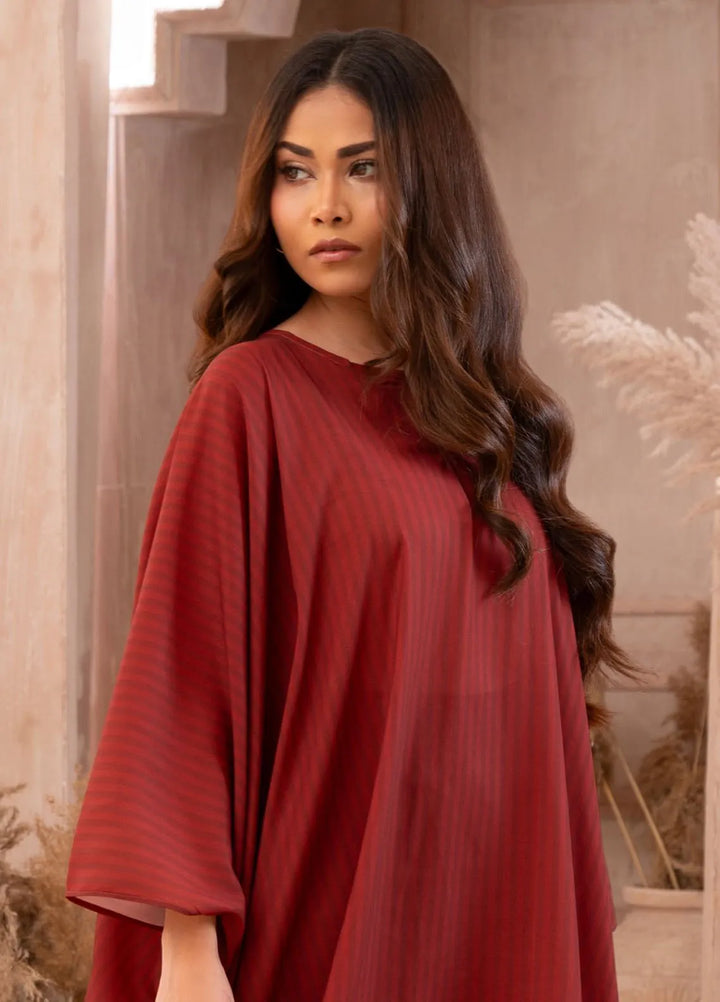 Ayla Studio Pret Printed Georgette 2 Piece Suit G-006 Sleek Stripes