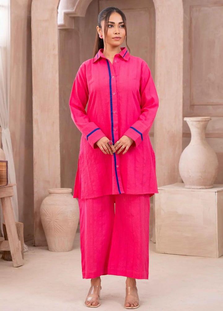 Ayla Studio Pret Printed Lawn 2 Piece Suit DM-007 Pink Ocean