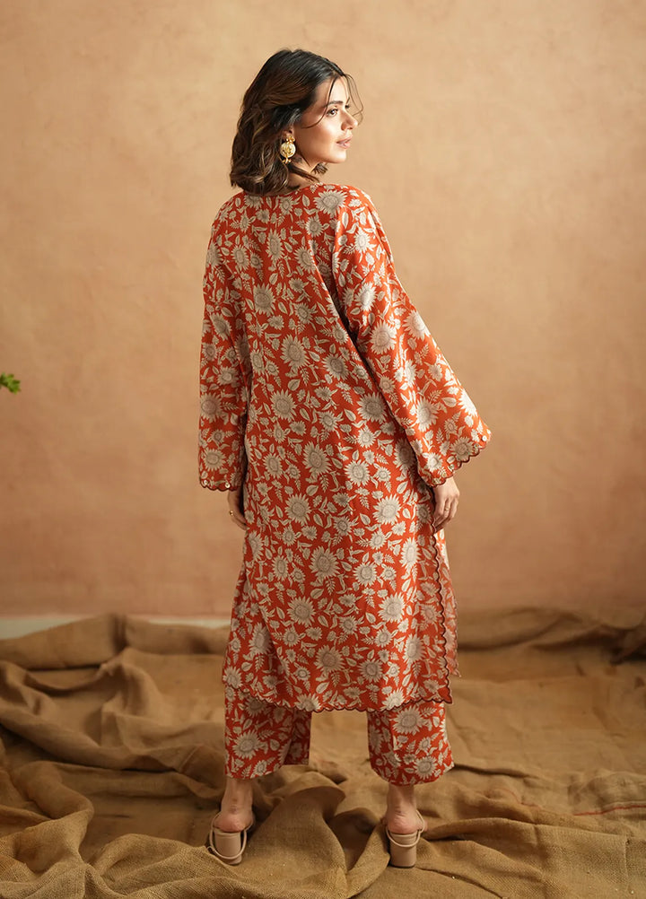 Ayla Studio Pret Printed Poly Viscose 2 Piece Suit PES240118 Fiesta