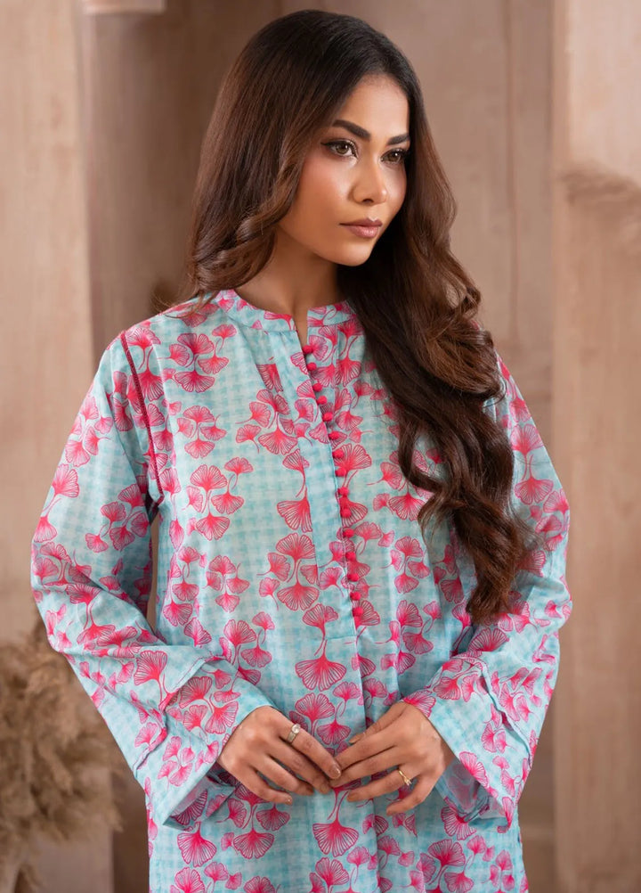 Ayla Studio Pret Printed Lawn 2 Piece Suit SLW-001 Water Lilies