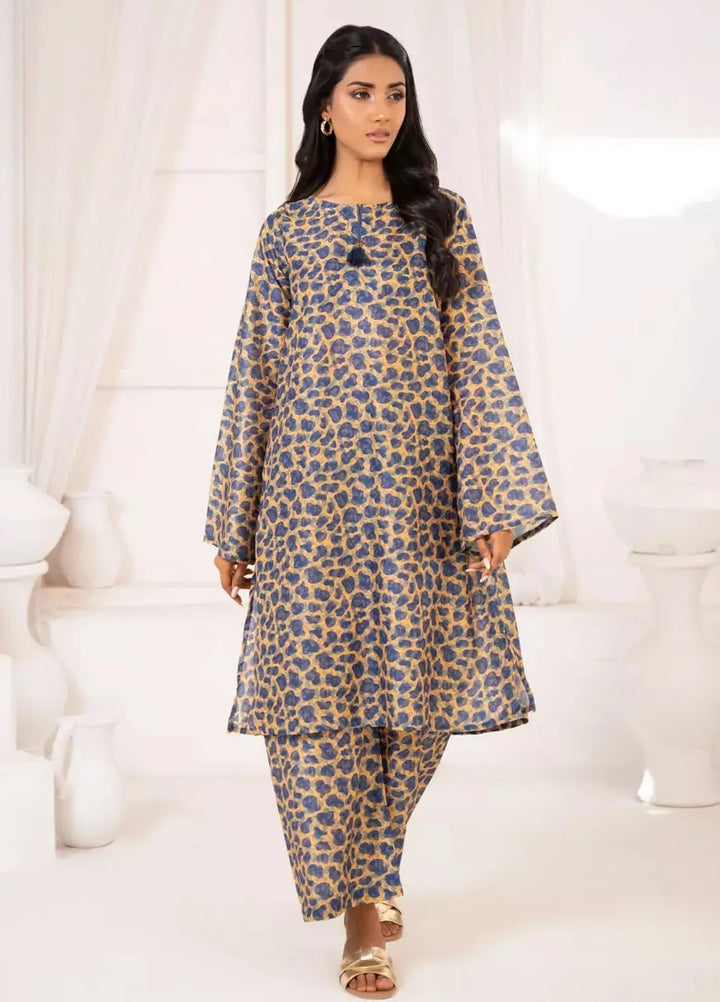 Ayla Studio Pret Printed Lawn 2 Piece Suit SLW-005 Leopard garden