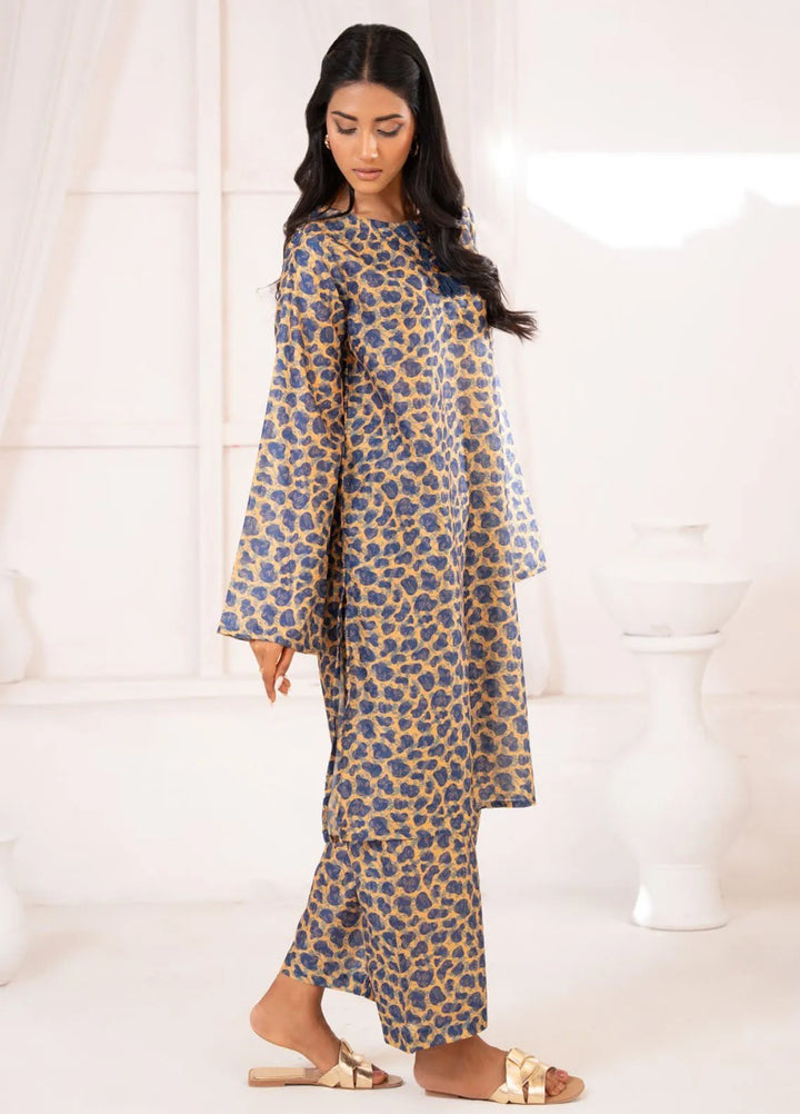 Ayla Studio Pret Printed Lawn 2 Piece Suit SLW-005 Leopard garden