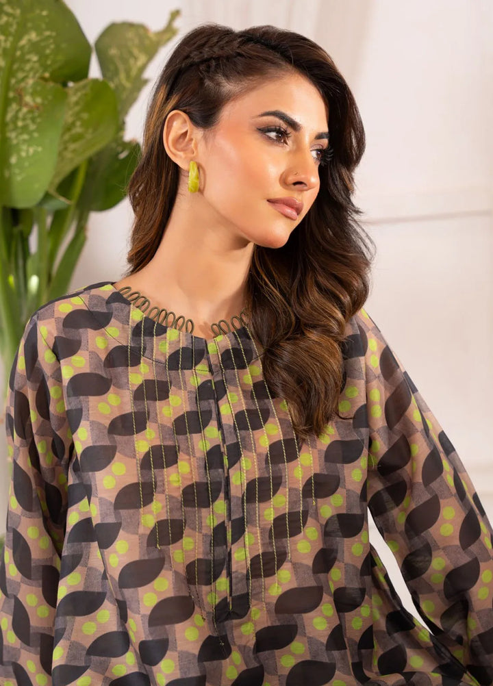 Ayla Studio Pret Printed Lawn 2 Piece Suit SLW-009 Abstract mind