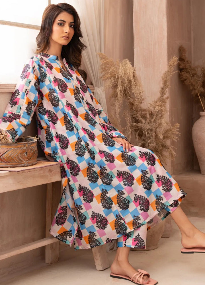 Ayla Studio Pret Printed Lawn 2 Piece Suit SLW-012 Funky Vibes