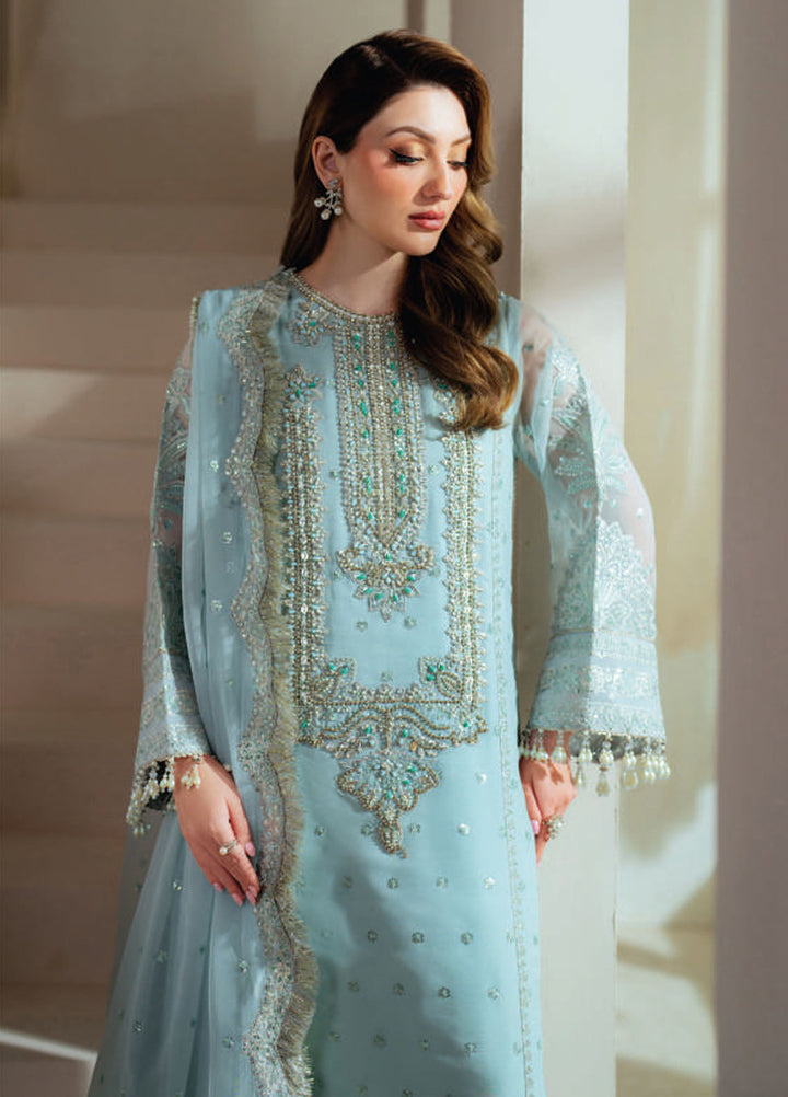 Aymal by Alizeh Fashion Embroidered Chiffon Suits Unstitched 3 Piece AFB25BC D-04 Orla - Luxury Collection