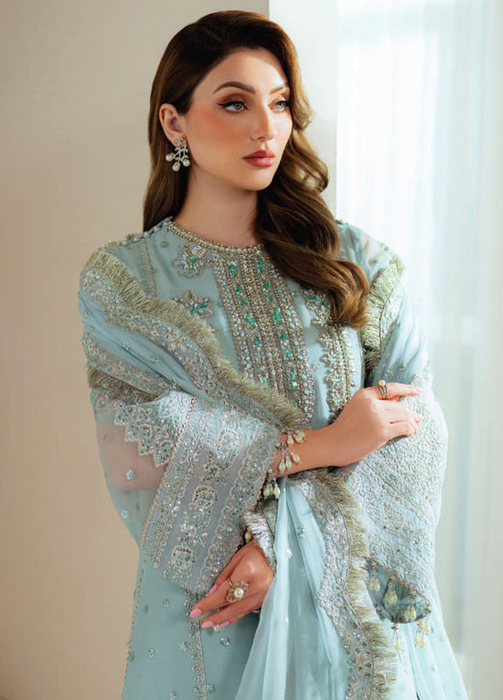 Aymal by Alizeh Fashion Embroidered Chiffon Suits Unstitched 3 Piece AFB25BC D-04 Orla - Luxury Collection