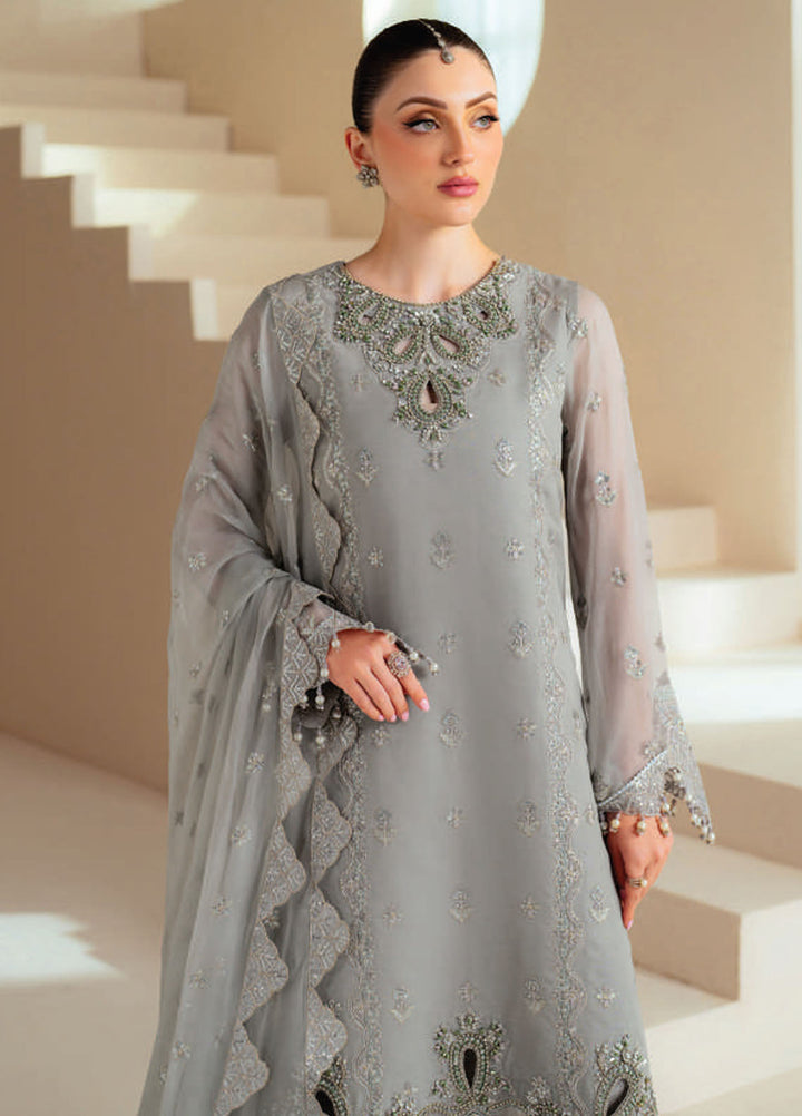 Aymal by Alizeh Fashion Embroidered Chiffon Suits Unstitched 3 Piece AFB25BC D-06 Ahvi - Luxury Collection