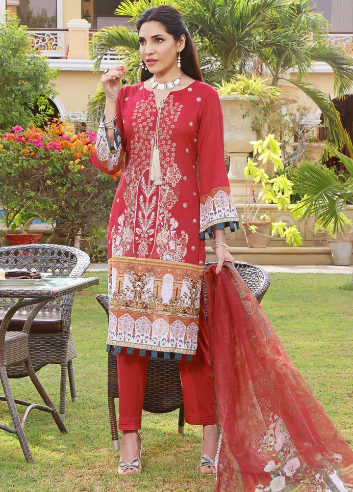 Ayman By Khas Embroidered Lawn Suits Unstitched 3 Piece KHS23A KCNE-1451 - Summer Collection
