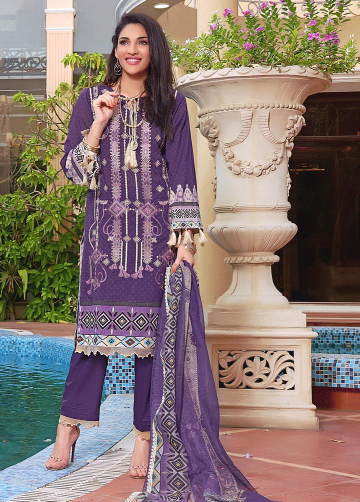 Ayman By Khas Embroidered Lawn Suits Unstitched 3 Piece KHS23A KCNE-1453 - Summer Collection