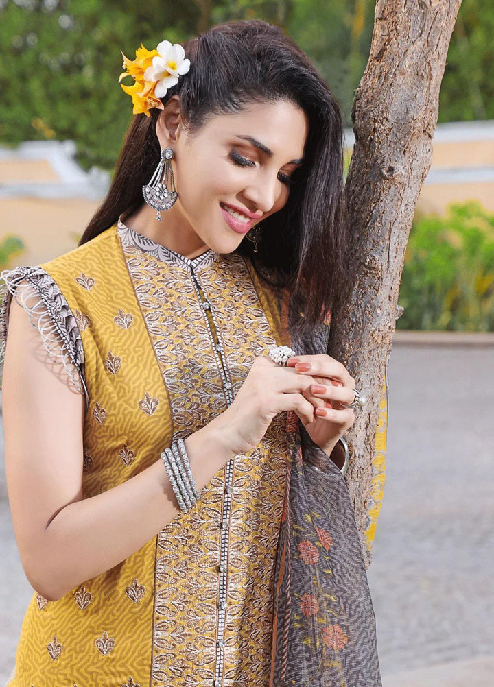 Ayman By Khas Embroidered Lawn Suits Unstitched 3 Piece KHS23A KCNE-1454 - Summer Collection