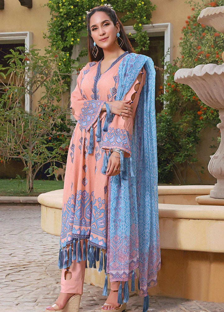 Ayman By Khas Embroidered Lawn Suits Unstitched 3 Piece KHS23A KC-1426 - Summer Collection