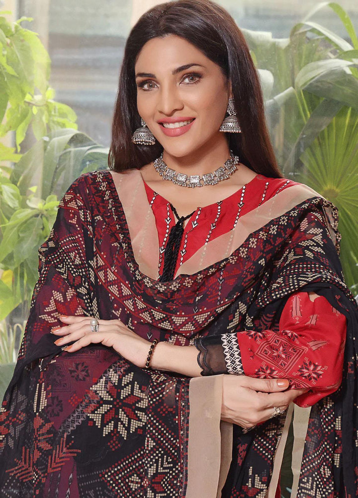 Ayman By Khas Embroidered Lawn Suits Unstitched 3 Piece KHS23A KC-1428 - Summer Collection