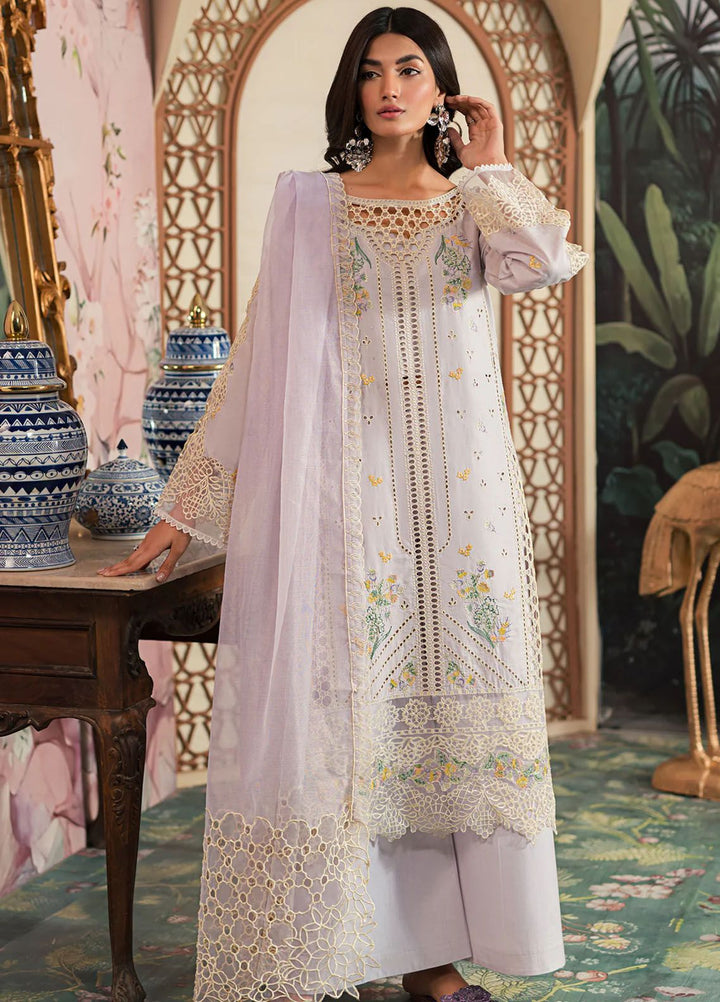 Ayra By Emaan Adeel Embroidered Lawn Suit Unstitched 3 Piece EA24AL AR-10 - Luxury Summer Collection