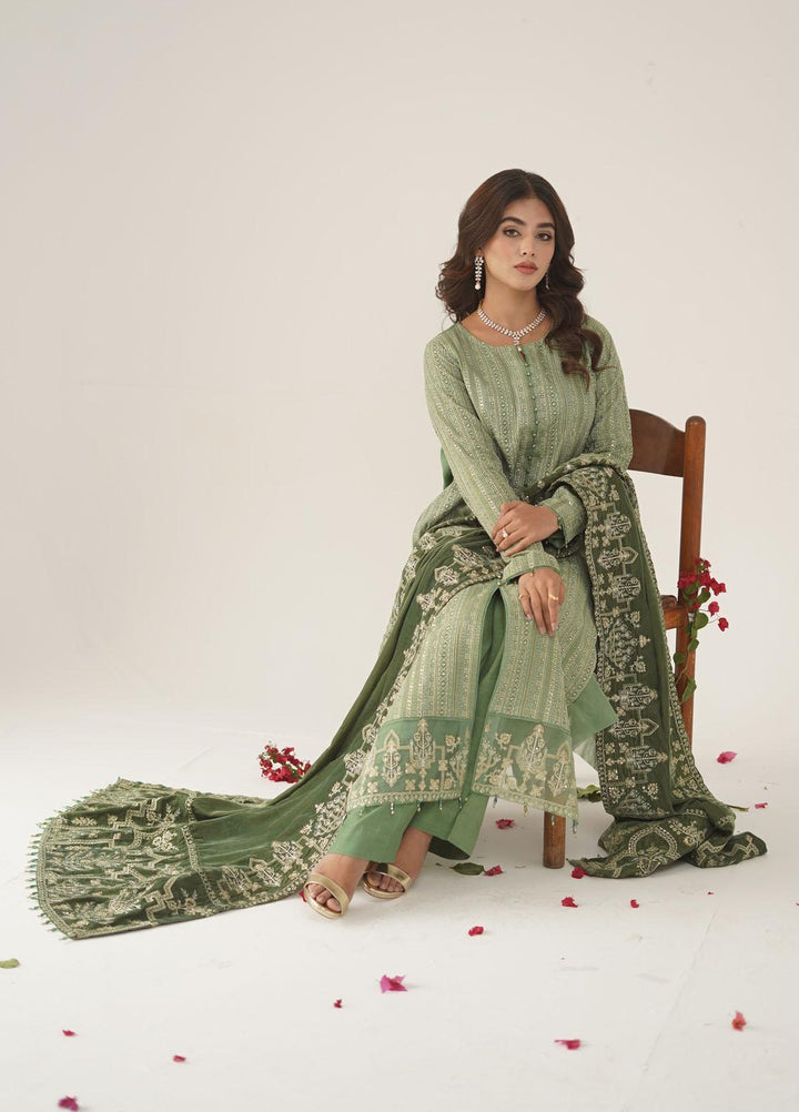 Ayra by Muraad Embroidered Raw Silk Suits Unstitched 3 Piece MU22AR A-001 Mirha - Luxury Winter Collection