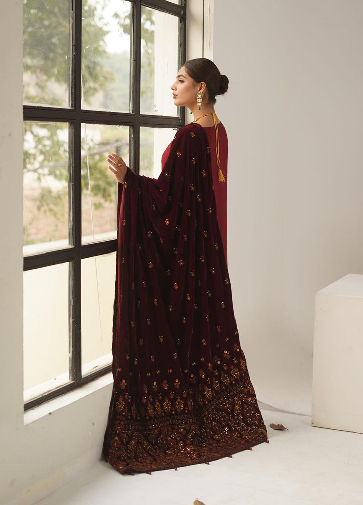 Ayra by Muraad Embroidered Raw Silk Suits Unstitched 3 Piece MU22AR A-006 Jahan Ara - Luxury Winter Collection