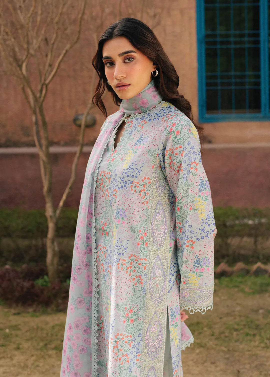 Ayzel by Afrozeh Embroidered Lawn Suits Unstitched 3 Piece D-04 Vivezza - Core Collection