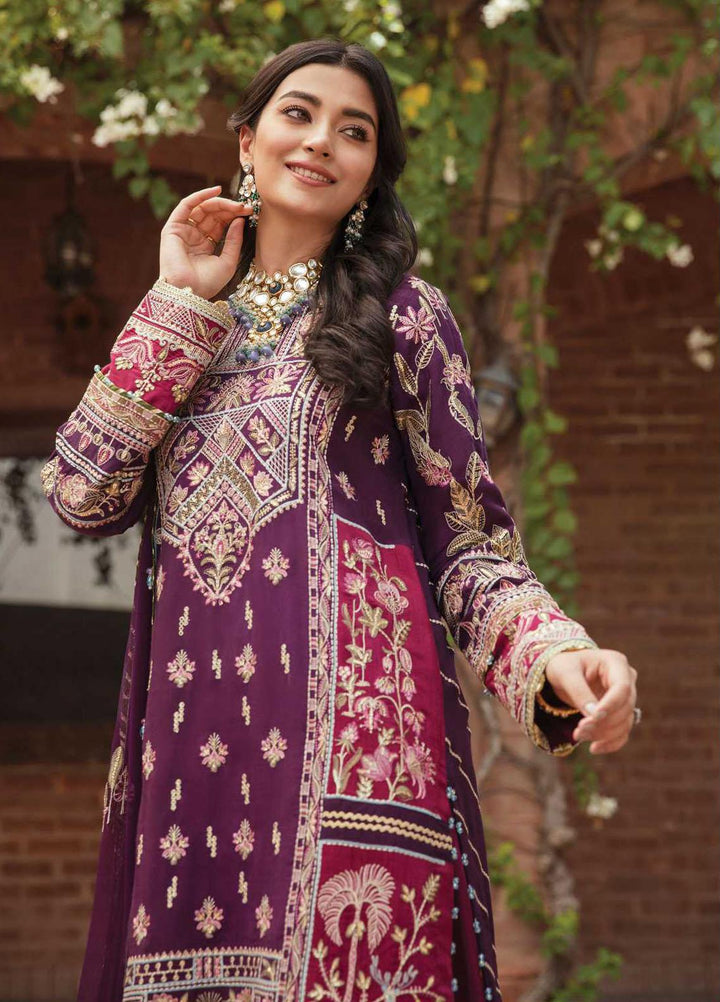 Ayzel by Afrozeh Embroidered Raw Silk Suits Unstitched 3 Piece AF22AZS 006 Gohar - Luxury Formals Collection
