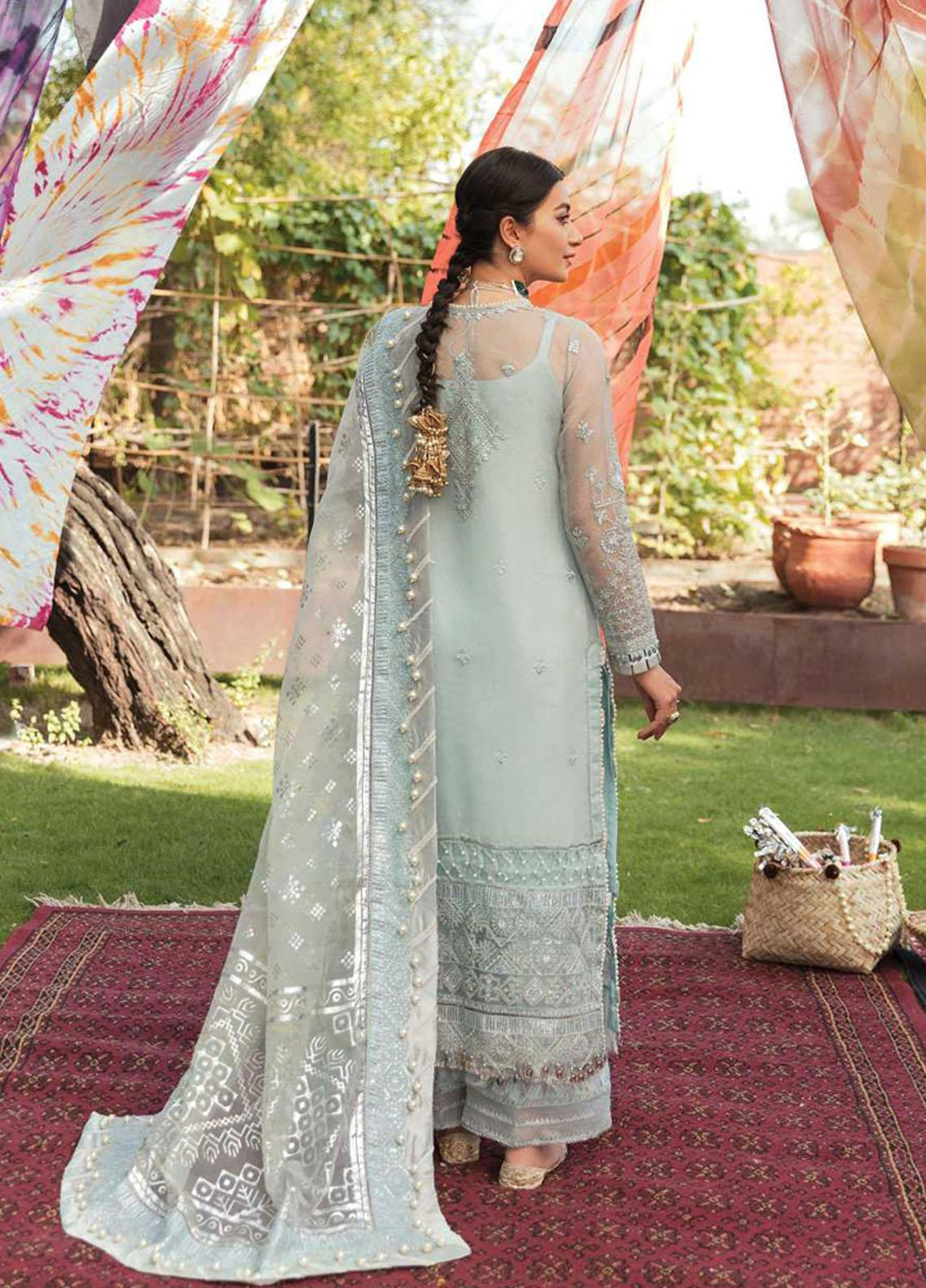 Ayzel by Afrozeh Embroidered Cotton Net Suits Unstitched 3 Piece AF22AZS 008 Ramani - Luxury Formals Collection