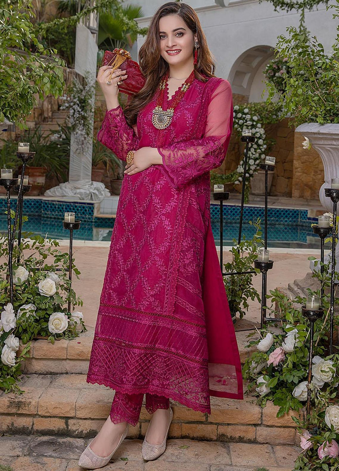 Azure Luxury Pret 2 Piece Dress Blooming Bell BB264