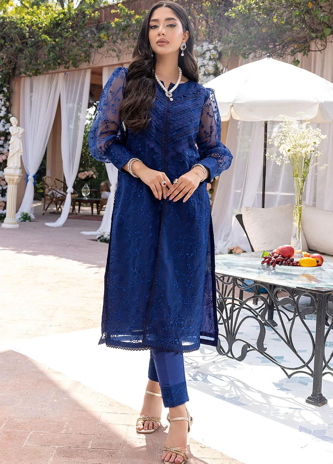 Azure Luxury Pret 2 Piece Dress Moonscape MS291
