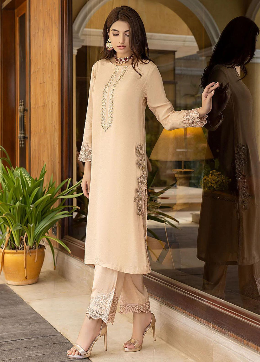 Azure Luxury Pret 2 Piece Dress Sun Dusk SD306