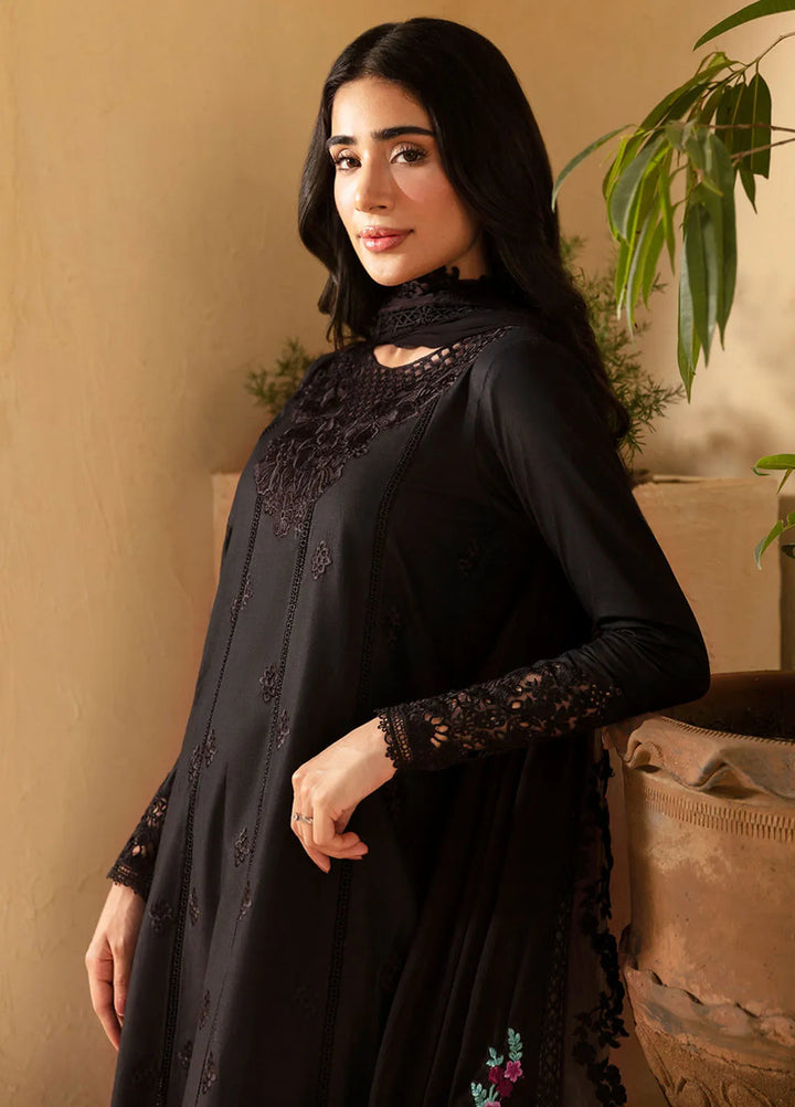 Azure Embroidered Suit Unstitched 3 Piece AZU24PC 65 Midnight Rose - Luxury Collection