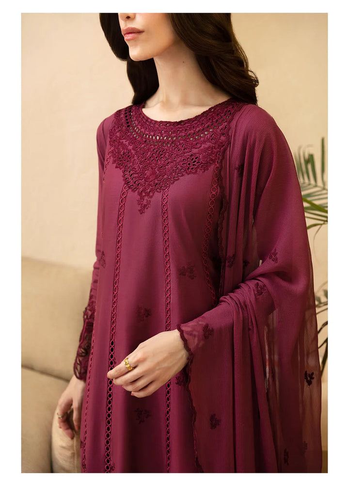 Azure Embroidered Suit Unstitched 3 Piece AZU24PC 66 Berry Delight - Luxury Collection