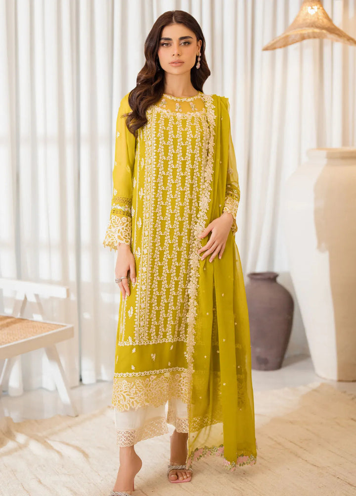 Azure Embroidered Suit Unstitched 3 Piece AZU24EU Amber Glow - Festive Collection