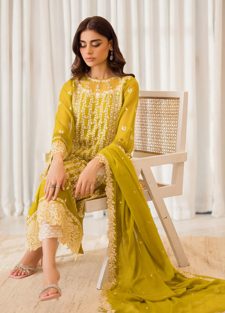 Azure Embroidered Suit Unstitched 3 Piece AZU24EU Amber Glow - Festive Collection