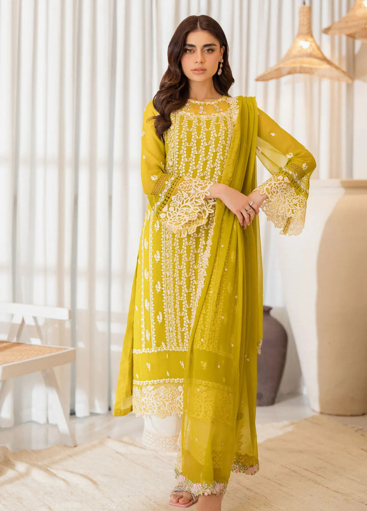 Azure Embroidered Suit Unstitched 3 Piece AZU24EU Amber Glow - Festive Collection