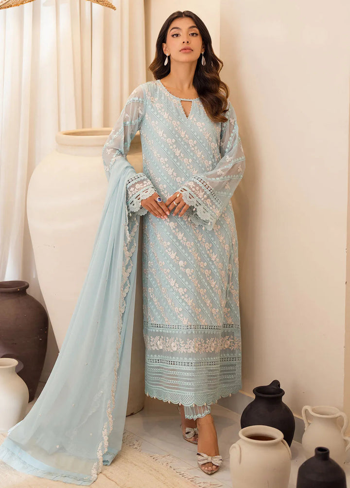 Azure Embroidered Suit Unstitched 3 Piece AZU24EU Mint Glaze - Festive Collection