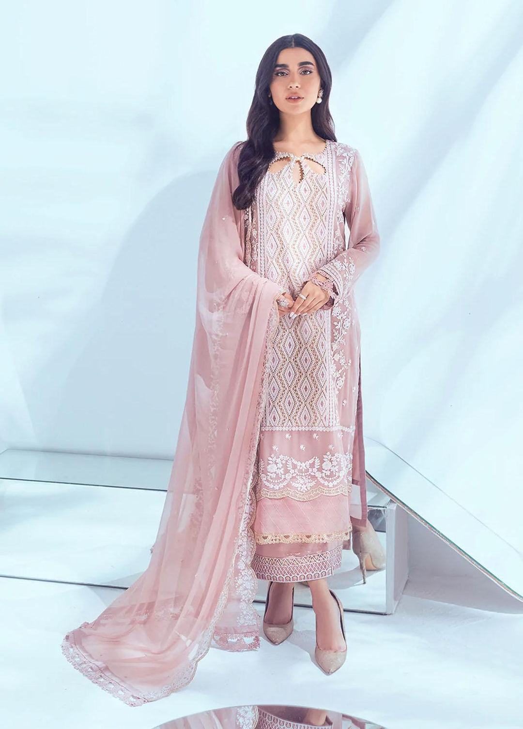 Azure Pret Chiffon 3 Piece Suit Mauve Mist MMES008