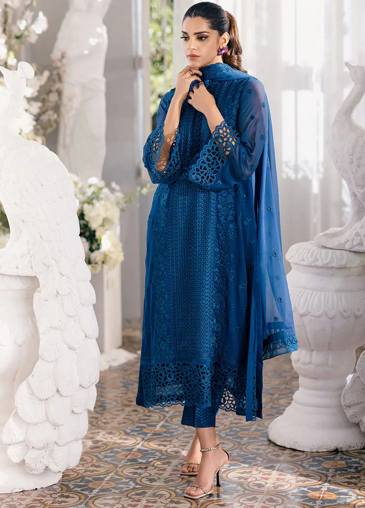 Azure Pret Embroidered Chiffon 3 Piece Suit Galactic Glow