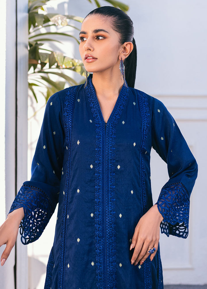 Azure Pret Embroidered Jacquard 2 Piece Suit Kyanite