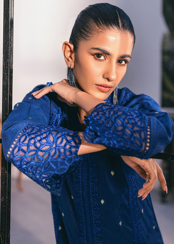 Azure Pret Embroidered Jacquard 2 Piece Suit Kyanite