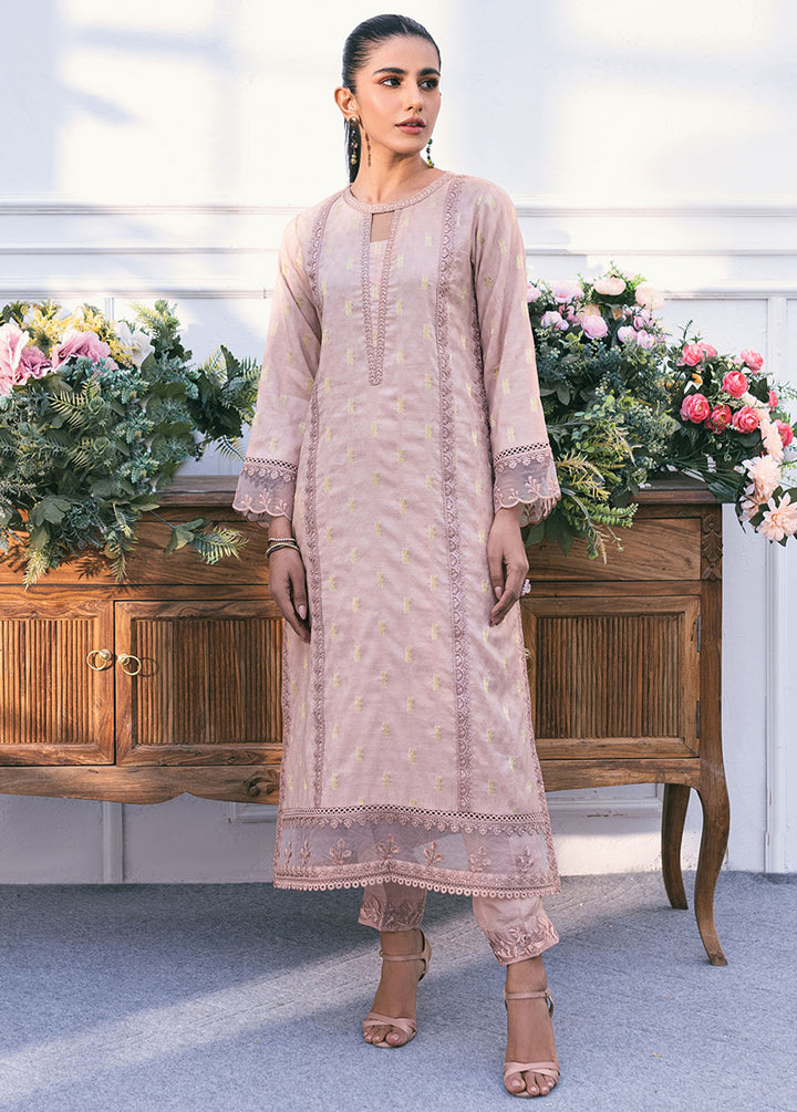 Azure Pret Embroidered Jacquard 2 Piece Suit Sunstone