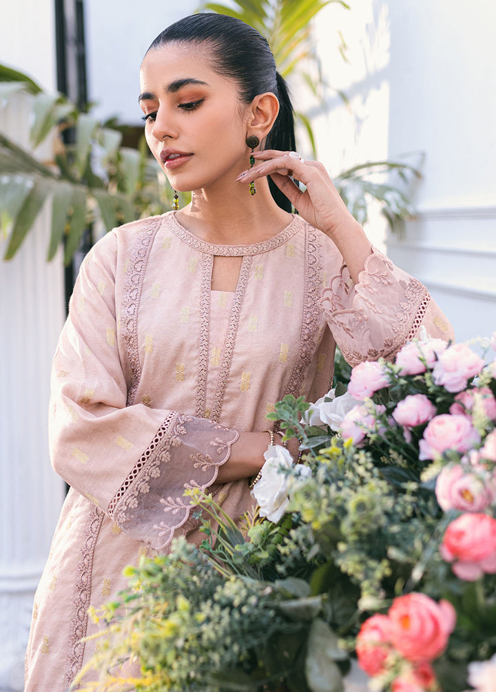 Azure Pret Embroidered Jacquard 2 Piece Suit Sunstone