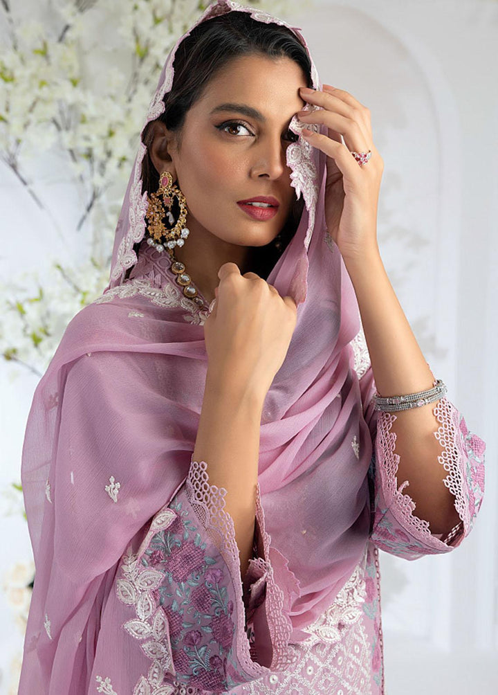 Azure Embroidered Lawn Suits Unstitched 3 Piece AZU23E 52 Rising Pansy - Luxury Collection