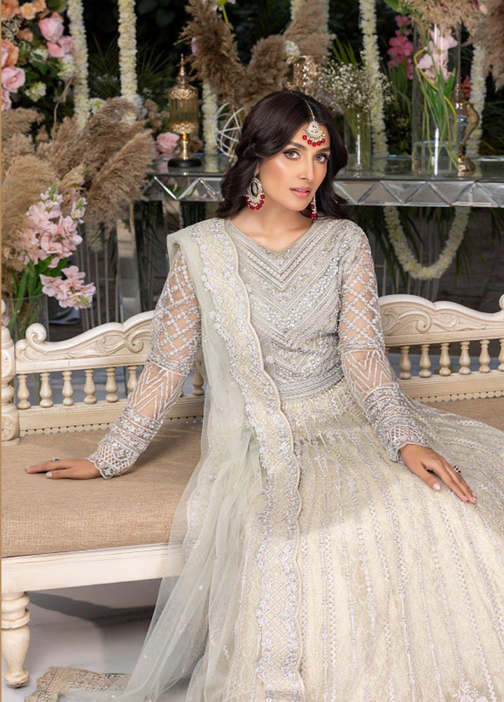 Azure Embroidered Net Suits Unstitched 4 Piece AZU23WD BR-010 Afsana - Wedding Collection