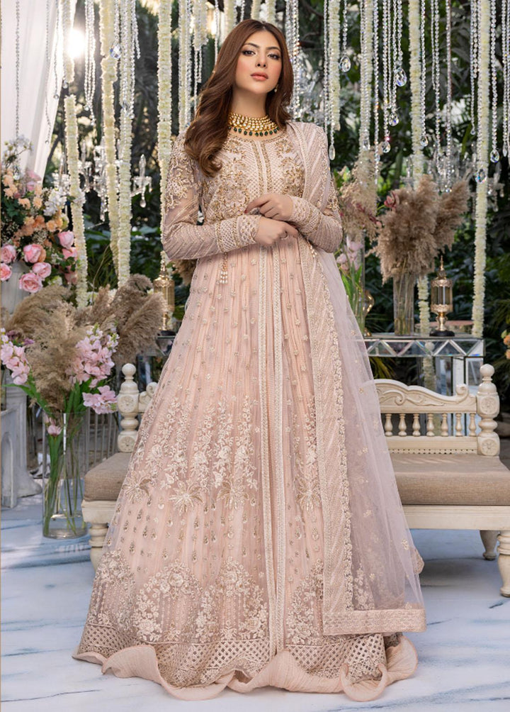Azure Embroidered Net Suits Unstitched 4 Piece AZU23WD BR-011 Tabassum - Wedding Collection