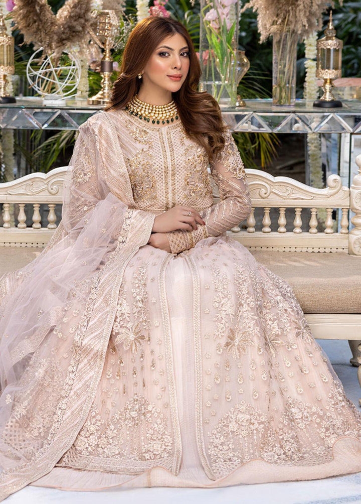Azure Embroidered Net Suits Unstitched 4 Piece AZU23WD BR-011 Tabassum - Wedding Collection