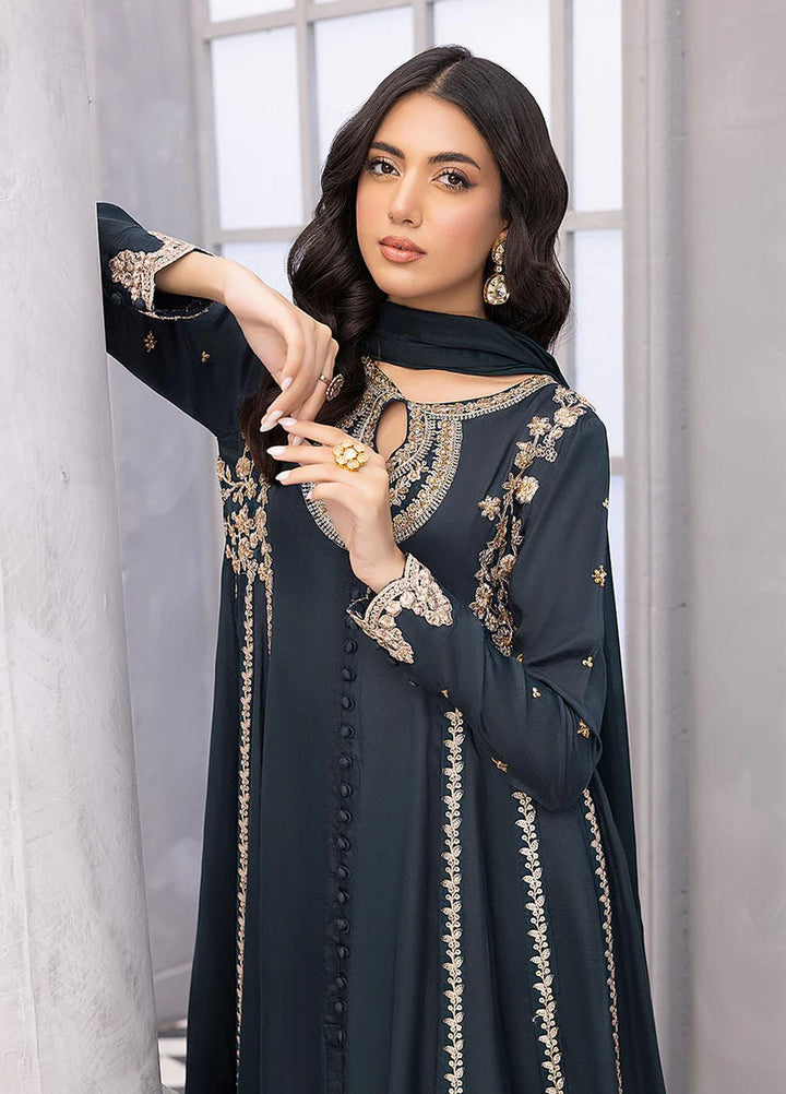 Azure Luxury Pret  Silk 3 Piece Dress Glitzy Vines GVVG319