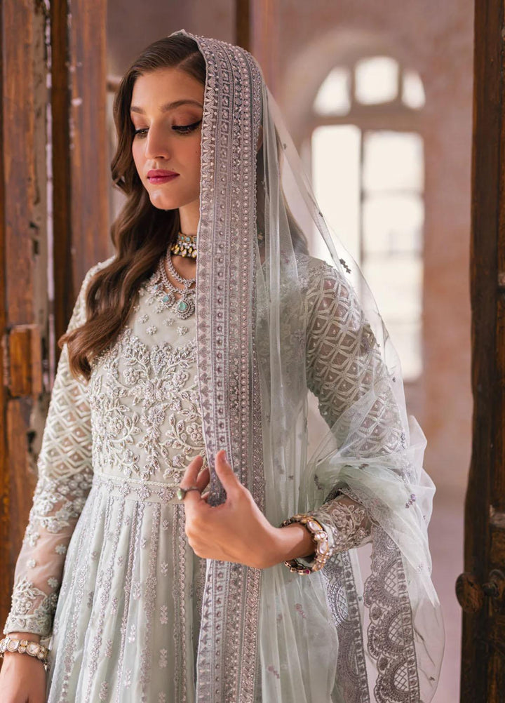 Azure Pret Embroidered Net 4 Piece Suit Aarzoo