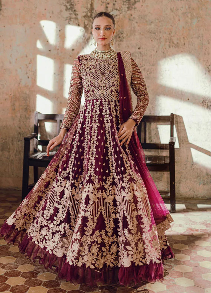 Azure Pret Embroidered Net 4 Piece Suit Parisa