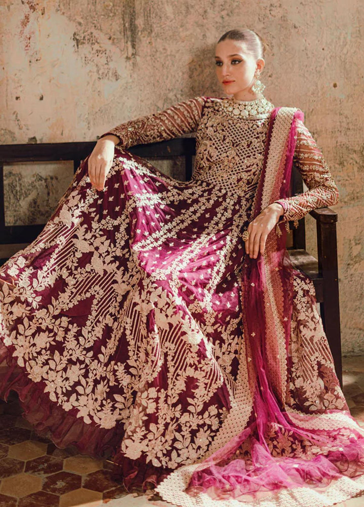 Azure Pret Embroidered Net 4 Piece Suit Parisa