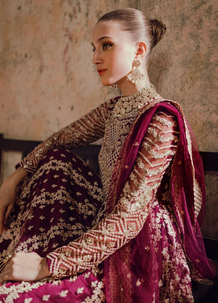 Azure Pret Embroidered Net 4 Piece Suit Parisa